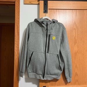 Puma Ferrari logo zip up. Size medium
